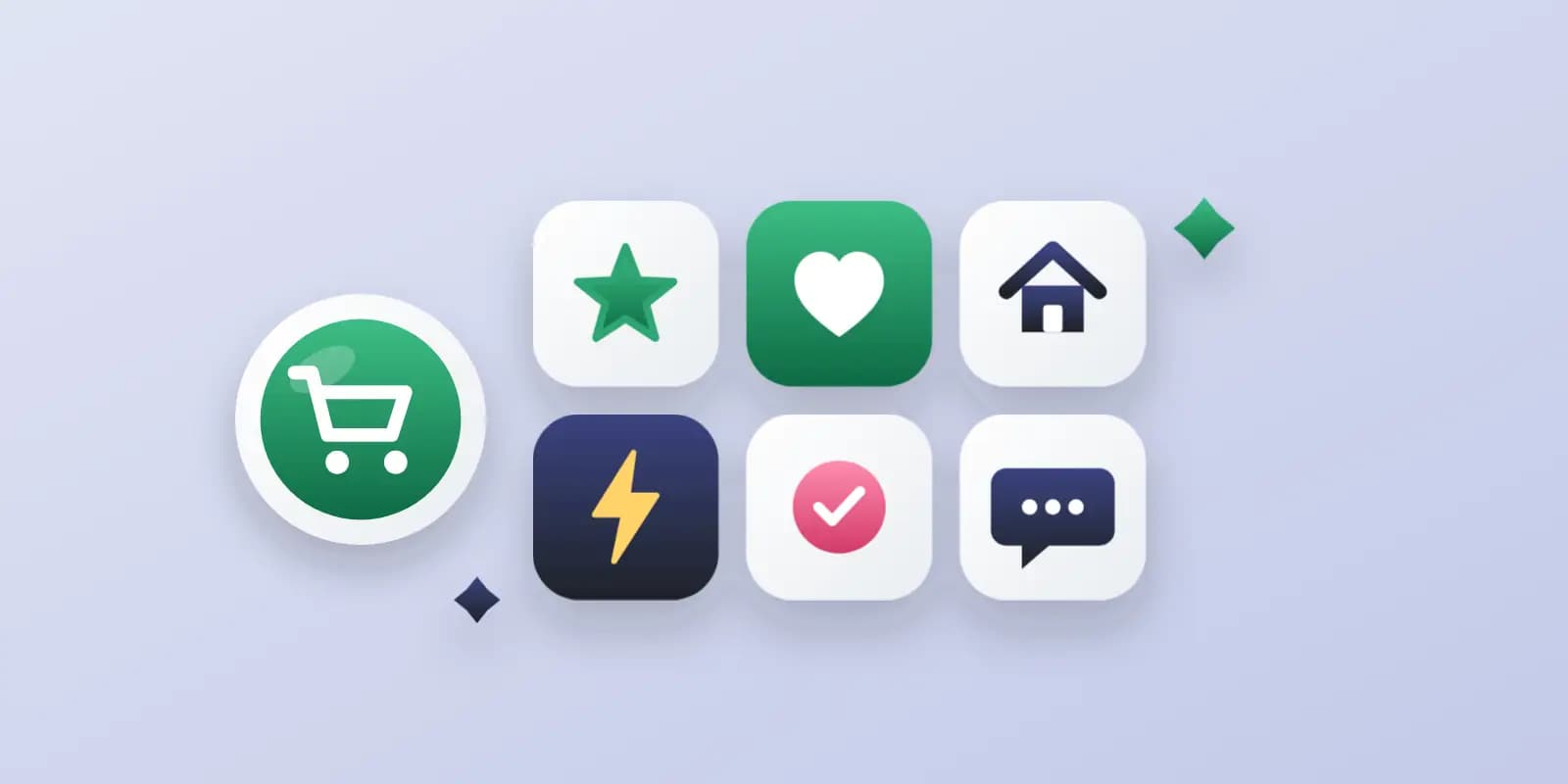 Icone per categorie per un negozio online